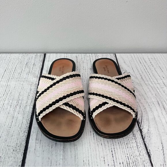 Rag & Bone Keaton Slip On Slides in Pink Combo Size 5.5 - Picture 3 of 9